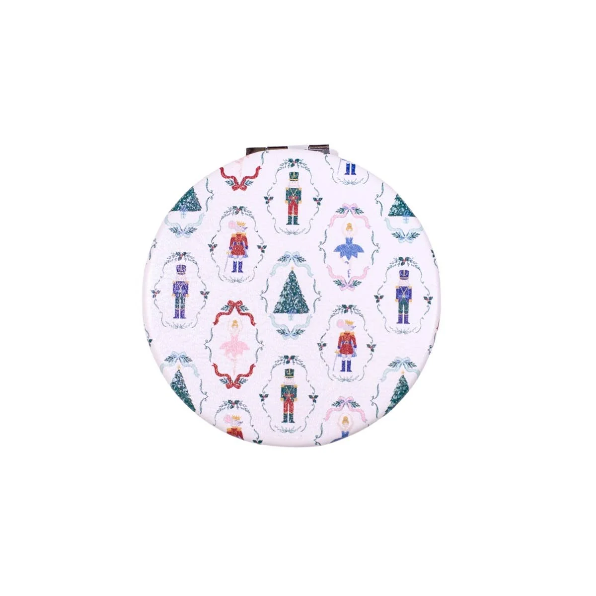 The Royal Standard - Nutcracker Waltz Pocket Mirror   White/Multi   2.75"