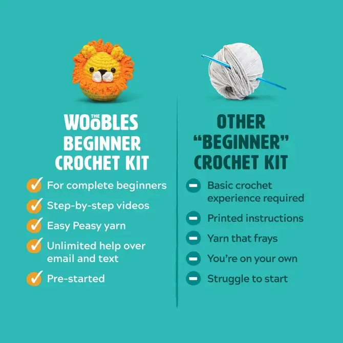 The Woobles - Kiki the Chick Beginner Crochet Kit - Image 9