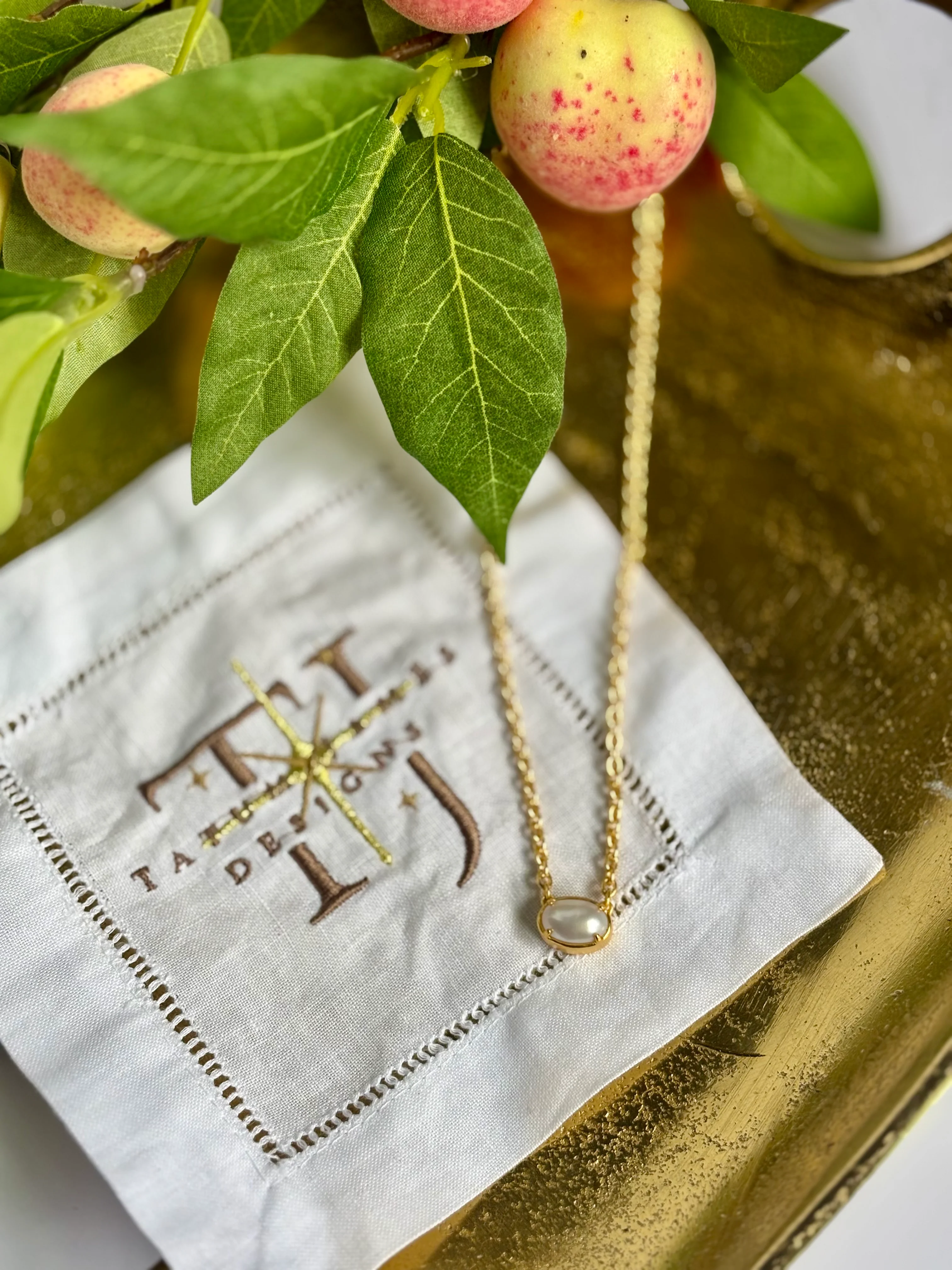Tinley Necklace Pearl