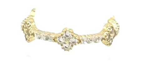 Tiny Clover BTY Pave Ring - Image 2