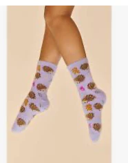 Powder - Tiny Hedgehogs Fuzzy Socks