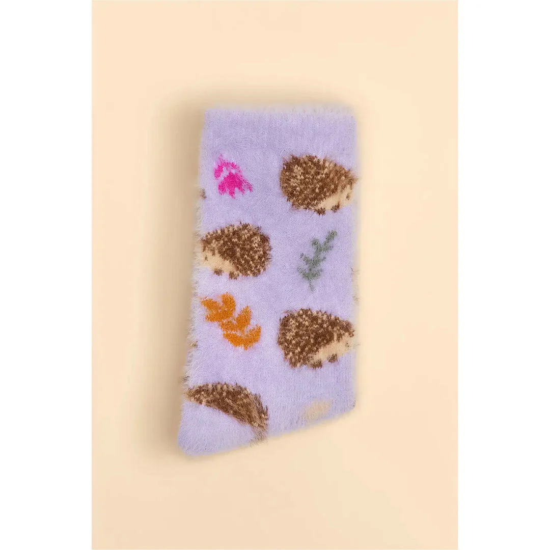 Powder - Tiny Hedgehogs Fuzzy Socks - Image 2