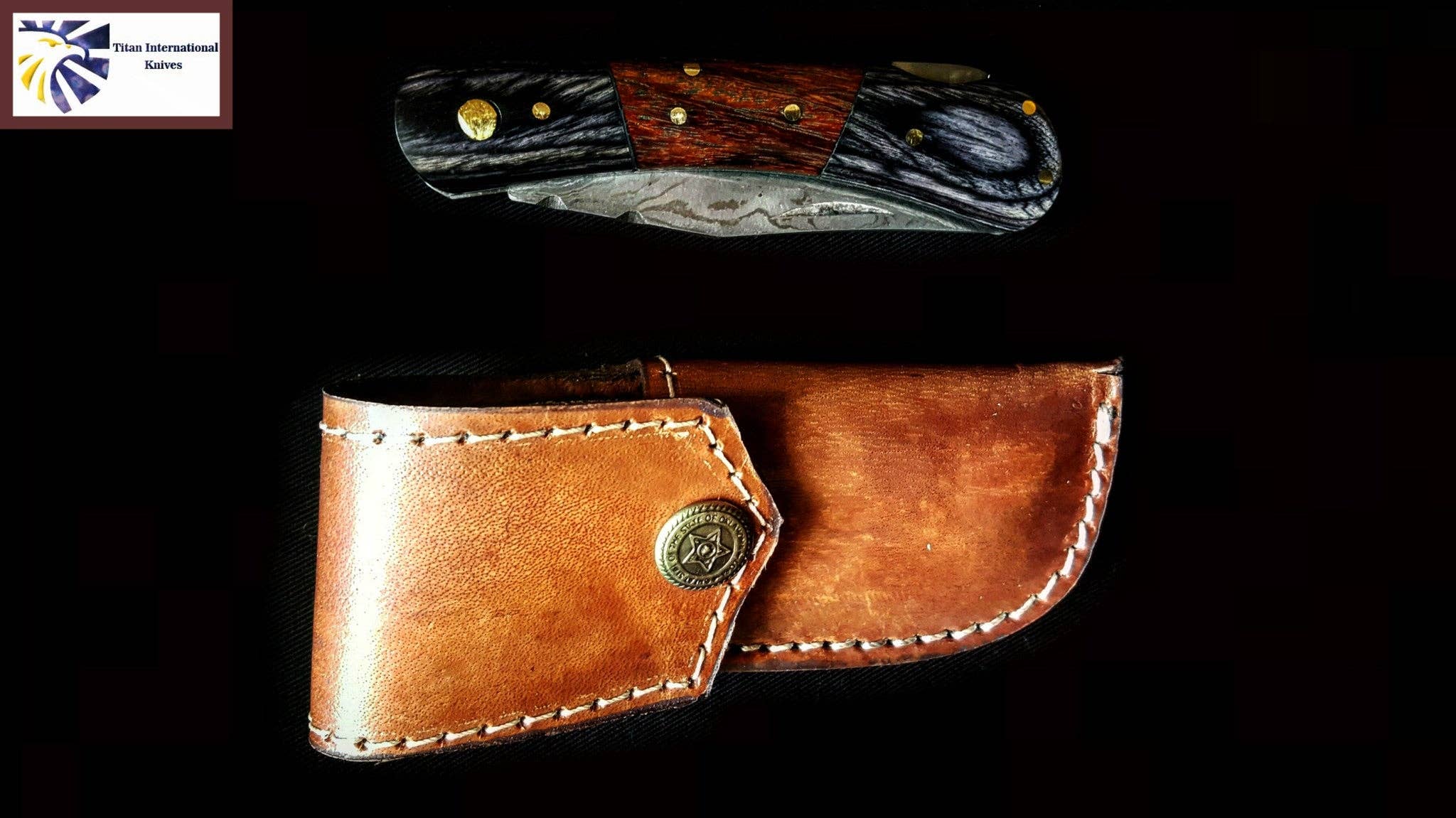 Titan International - TF-009 / Damascus Steel EDC Pocket knife - Image 5