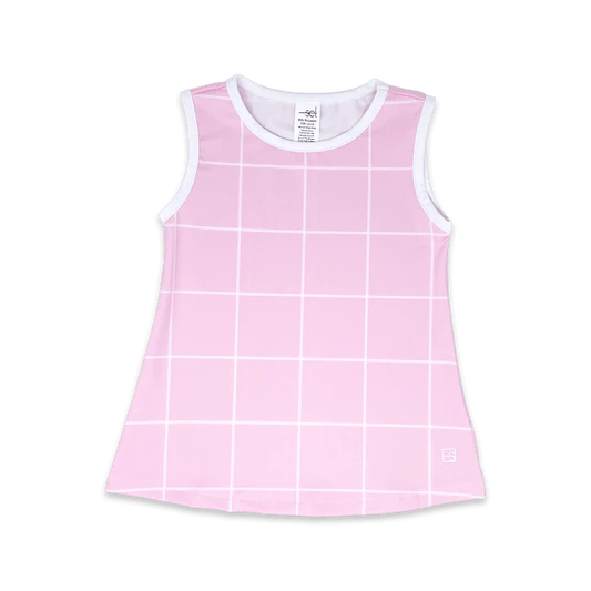 Tori Tank- Pink Widowpane/ Pure Coconut