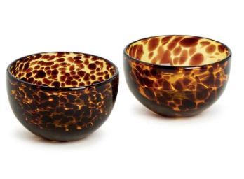 Tortoise Print Tidbit Bowl