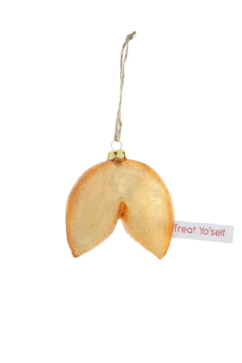 TREAT YO SELF FORTUNE COOKIE ORNAMENT