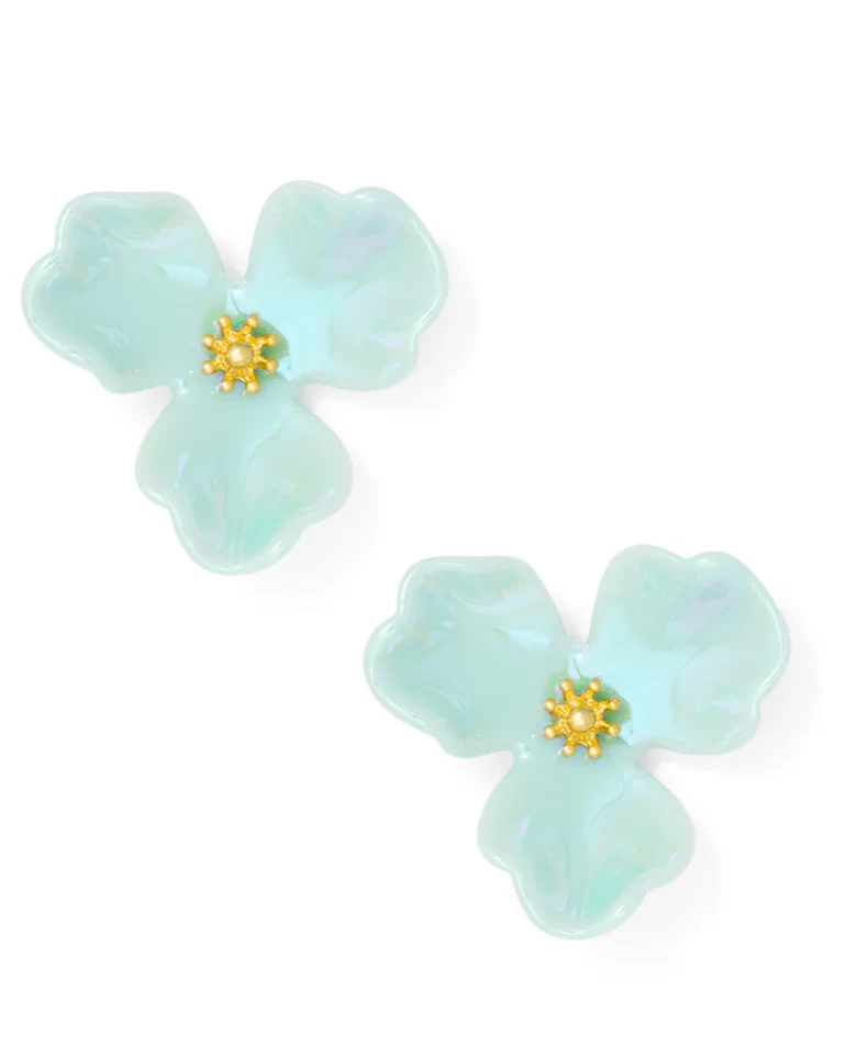 Tri Petal Stud Earrings
