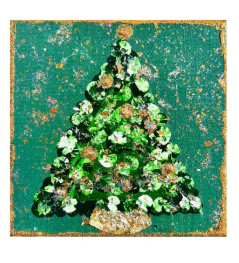 Tinsel Tree Green