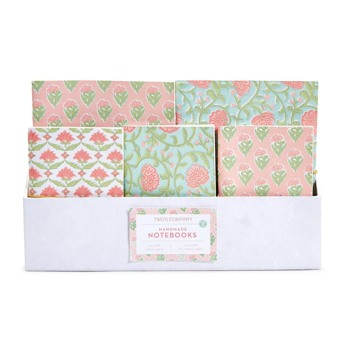 Two's Company Floral Handmade Notebooks - Image 2