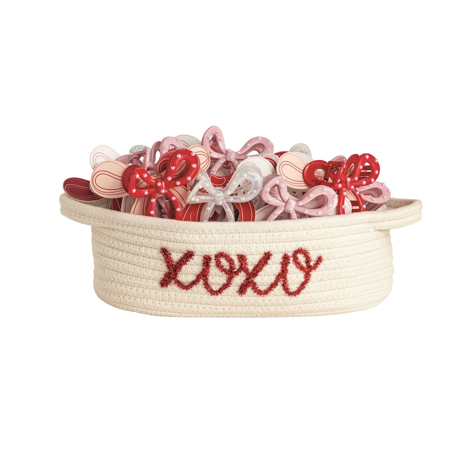 Valentine's Bow Claw Clips