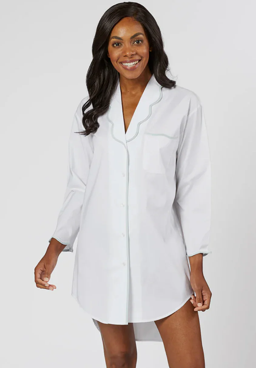 Vandy Cotton Seafoam NightShirt - Image 2