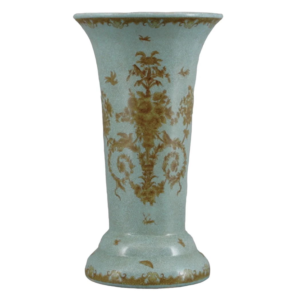 Vase - Celeadon Lampas