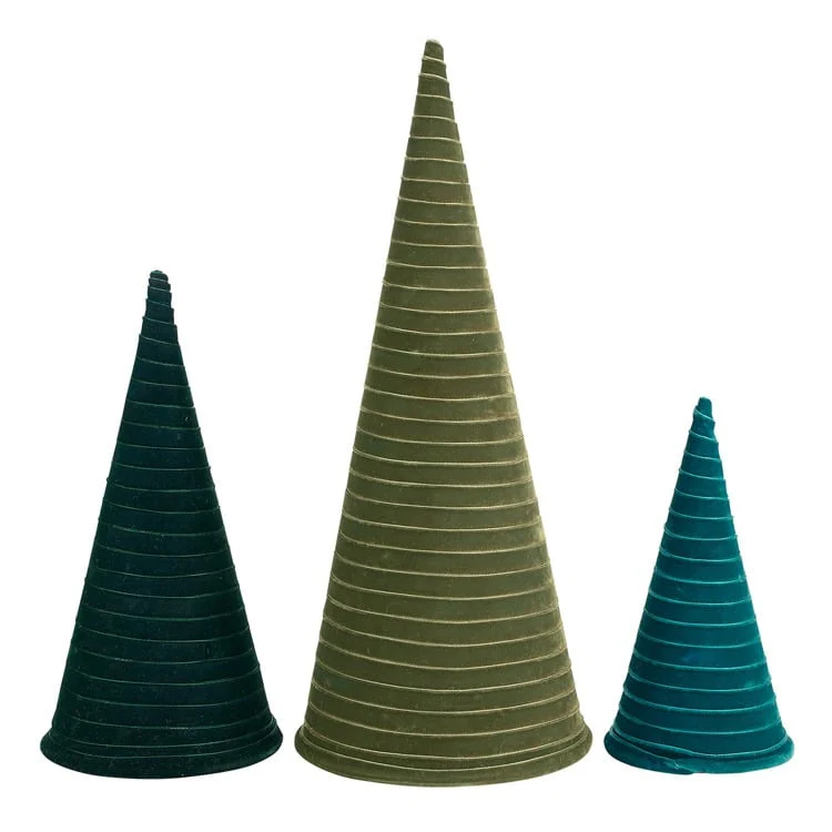 Velvet Cone Tree (3 Sizes)