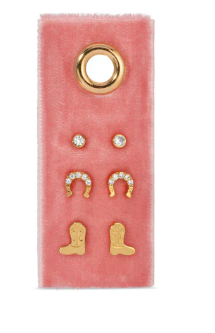 Velvet Gift Set Earrings- Set/3 - Image 2