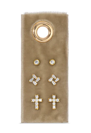 Velvet Gift Set Earrings- Set/3 - Image 3