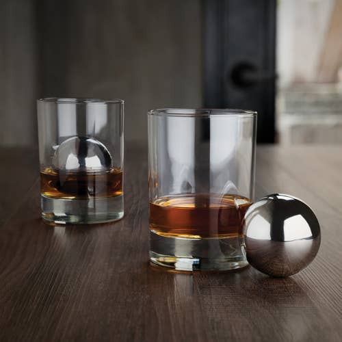Viski - Glacier Rocks® Large Stainless Steel Whiskey Ball - Image 5