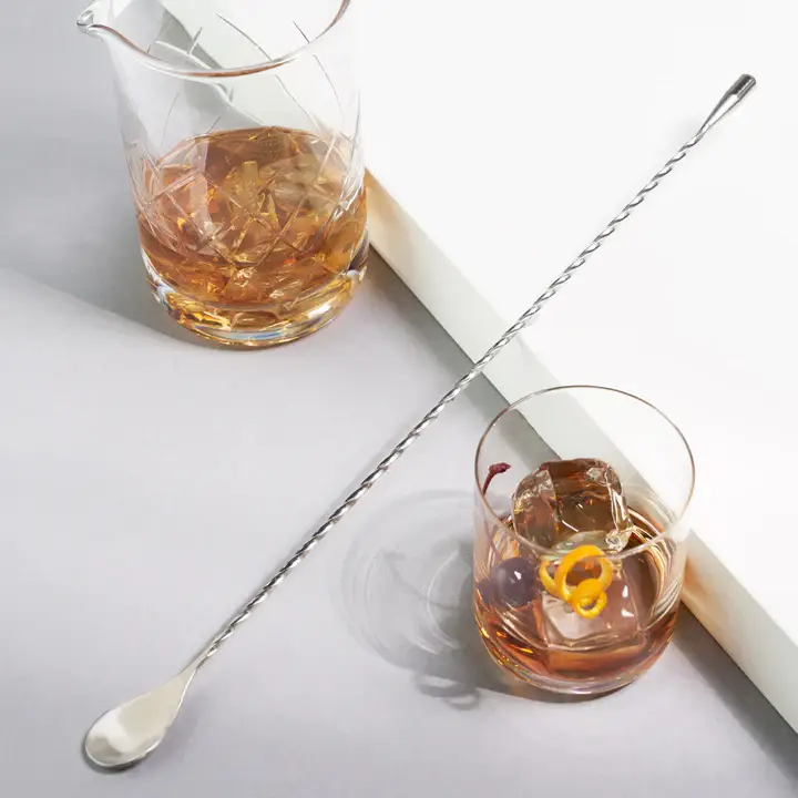 Viski - Harrison Polished Stainless Steel Weighted Barspoon - Image 4