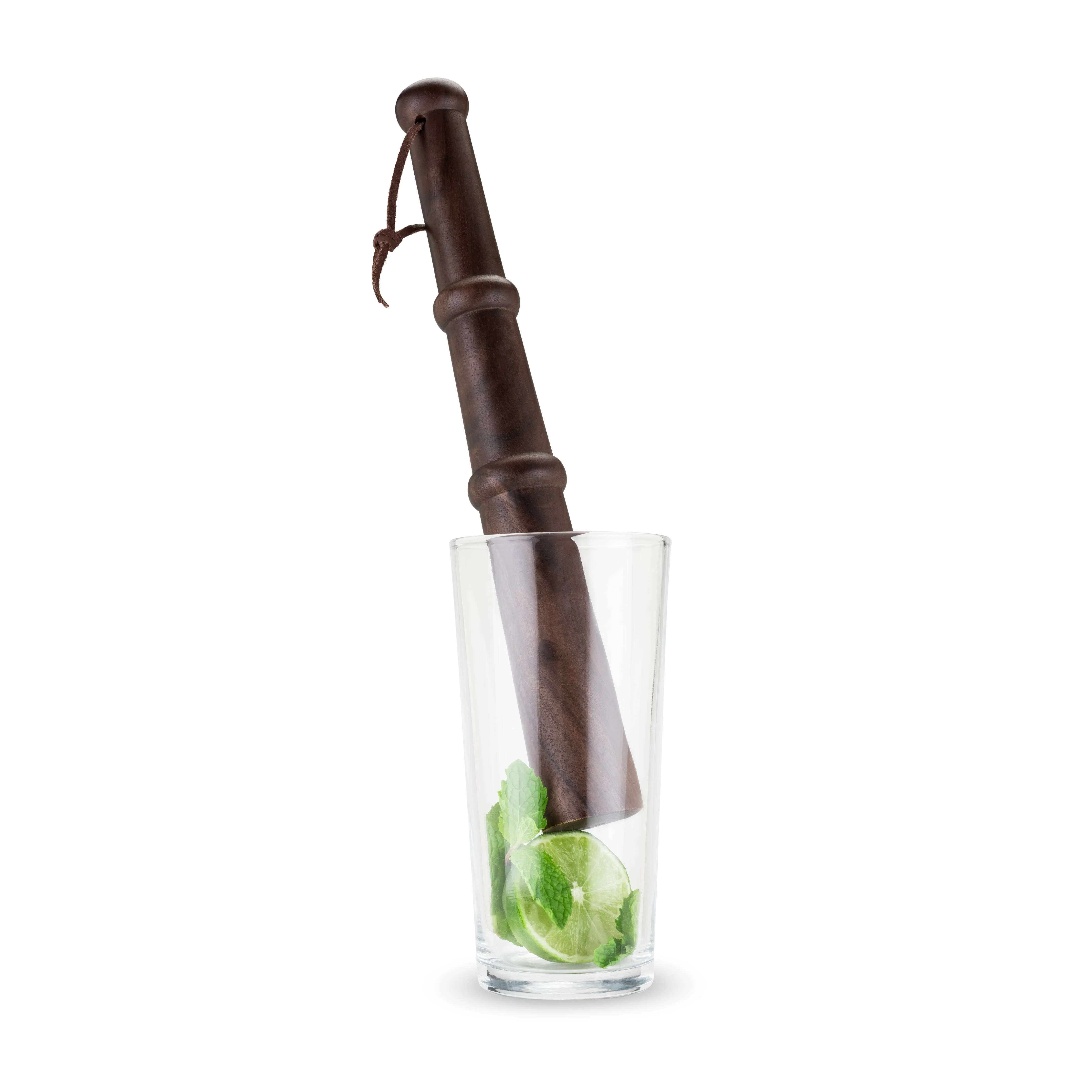 Viski - Viski Professional 12" Acacia Wood Muddler w/ Hanging Strap - Image 4