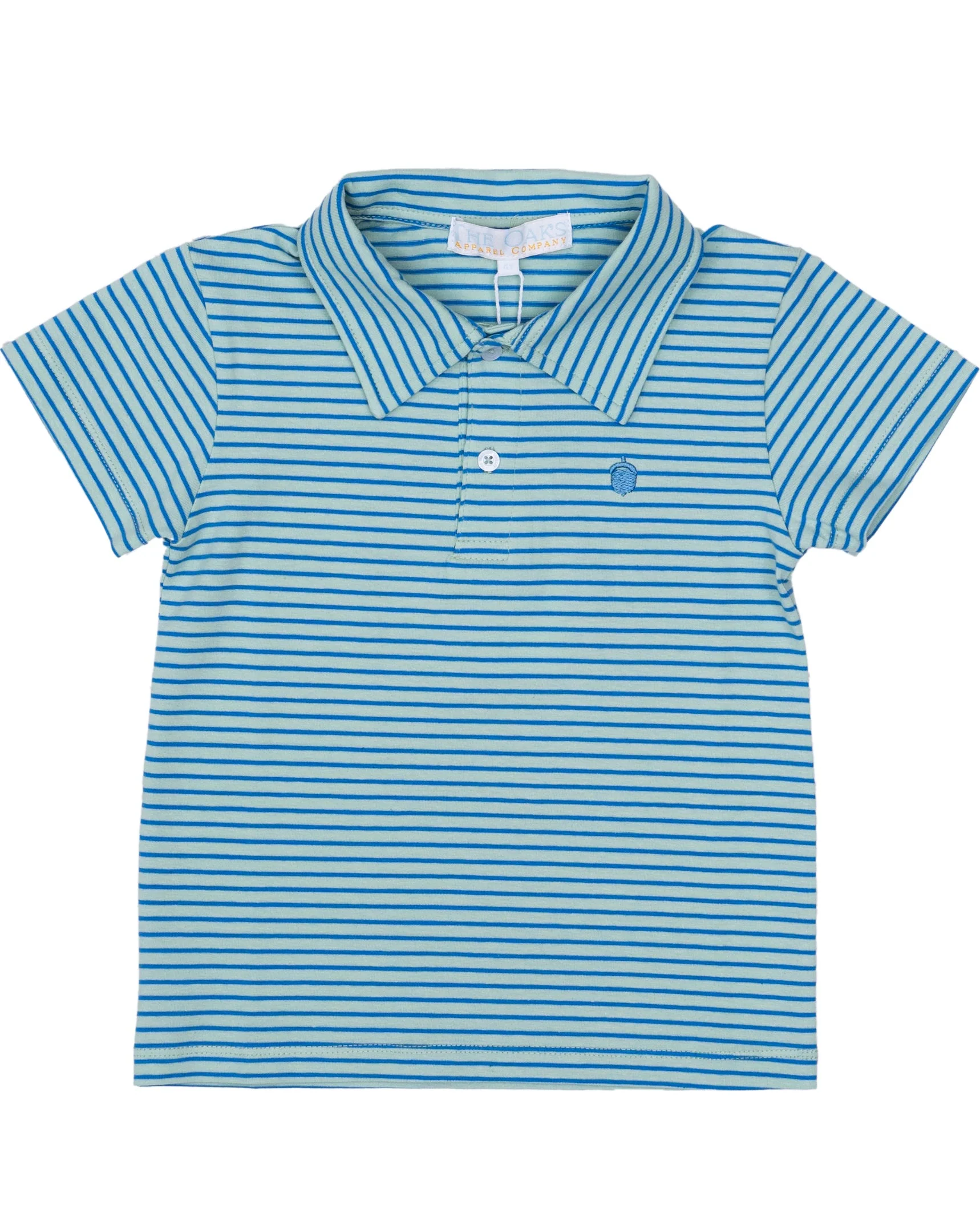 Watson Blue & Green Stripe Polo