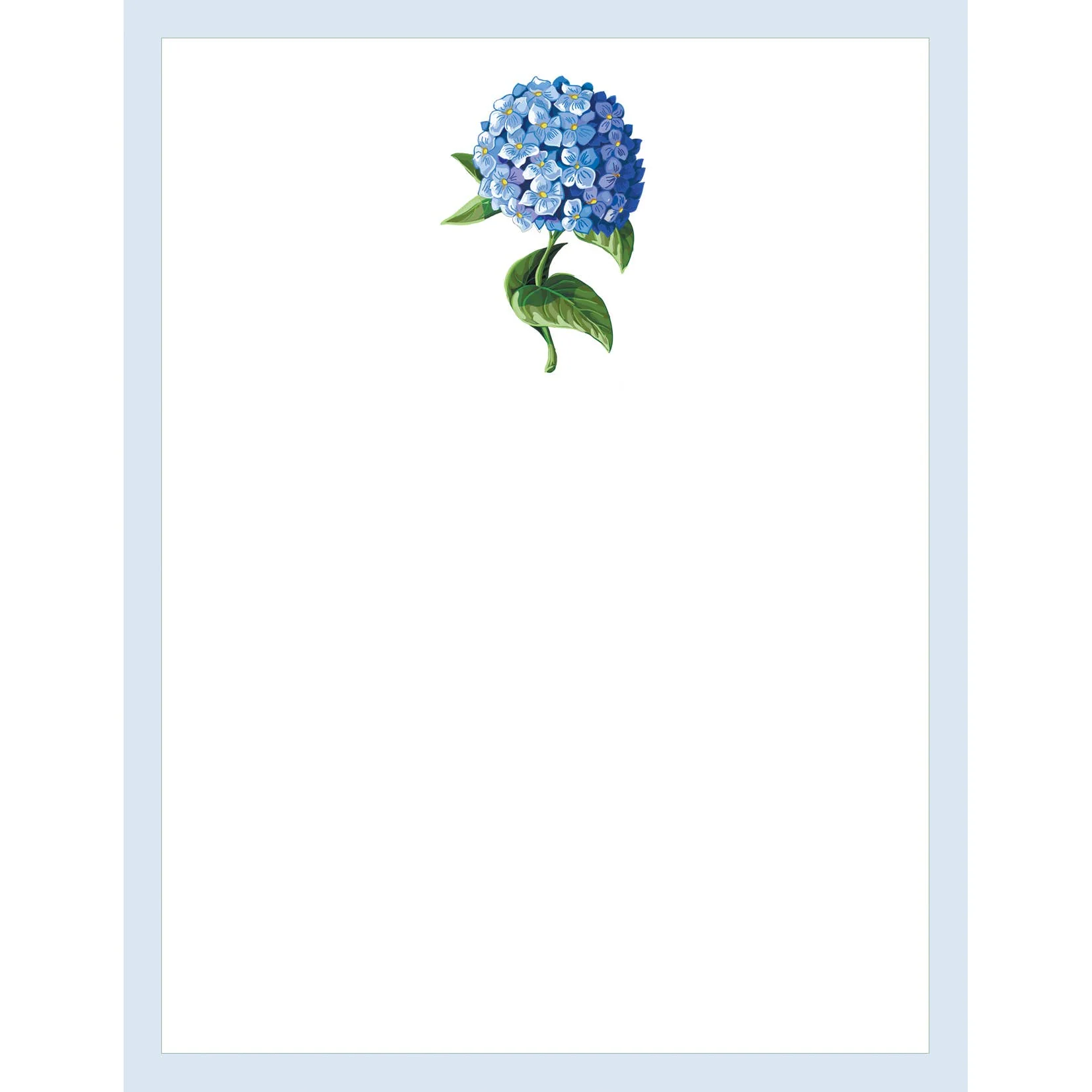 WH Hostess Social Stationery - 4.25 x 5.5 Hydrangea Bloom Notepad