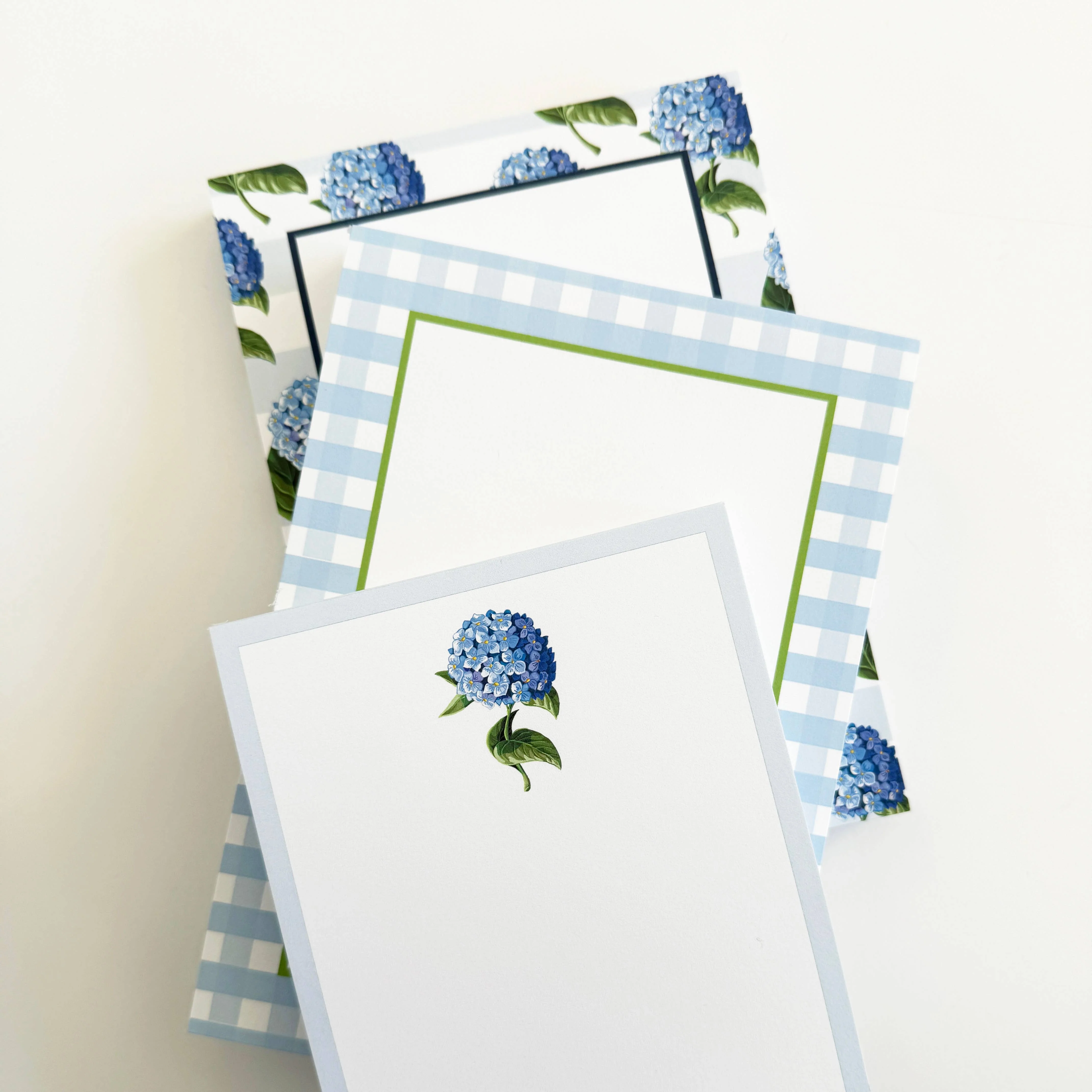 WH Hostess Social Stationery - 4.25 x 5.5 Hydrangea Bloom Notepad - Image 2