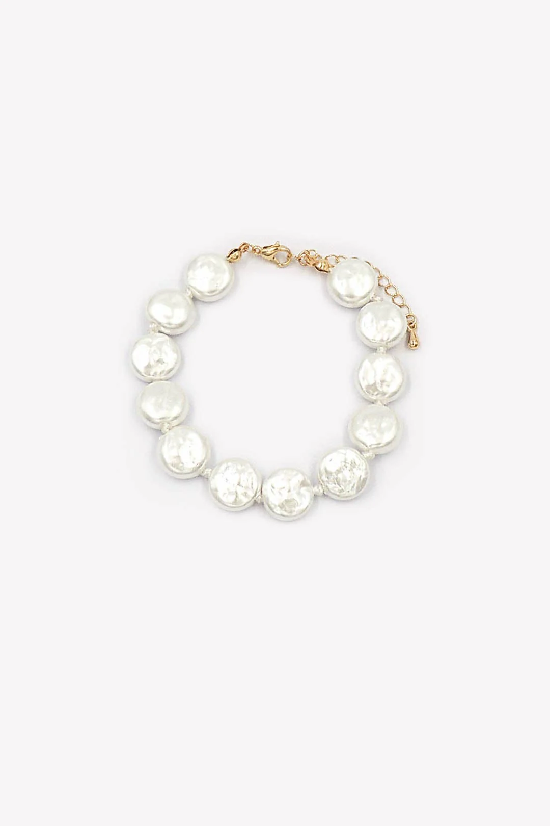 What's Hot - Freshwater Pearl Coin 7.5" Bracelet