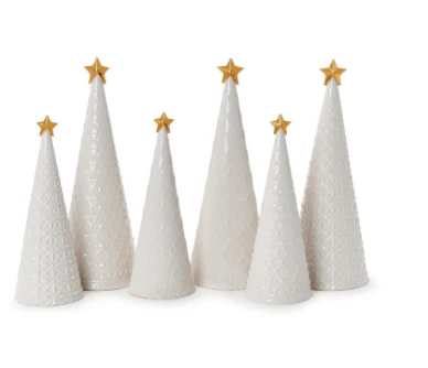 White Christmas Trees