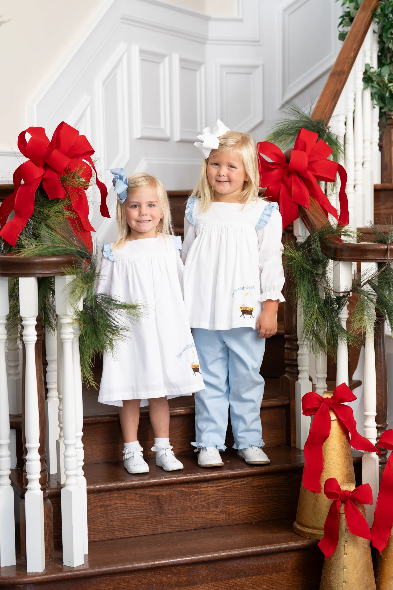 Whitney Nativity Blue Dress - Image 4
