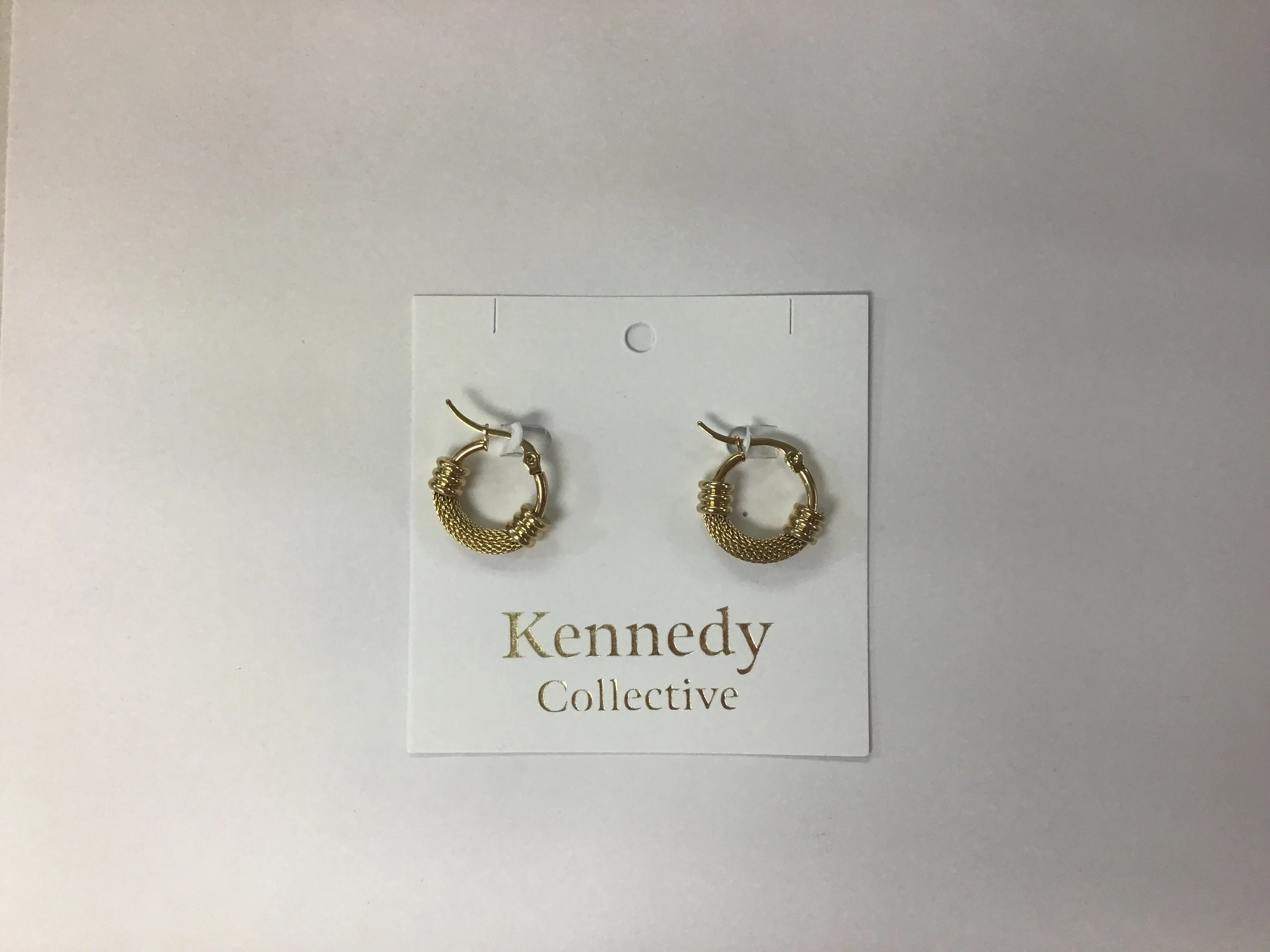 Woven Gold Hoops