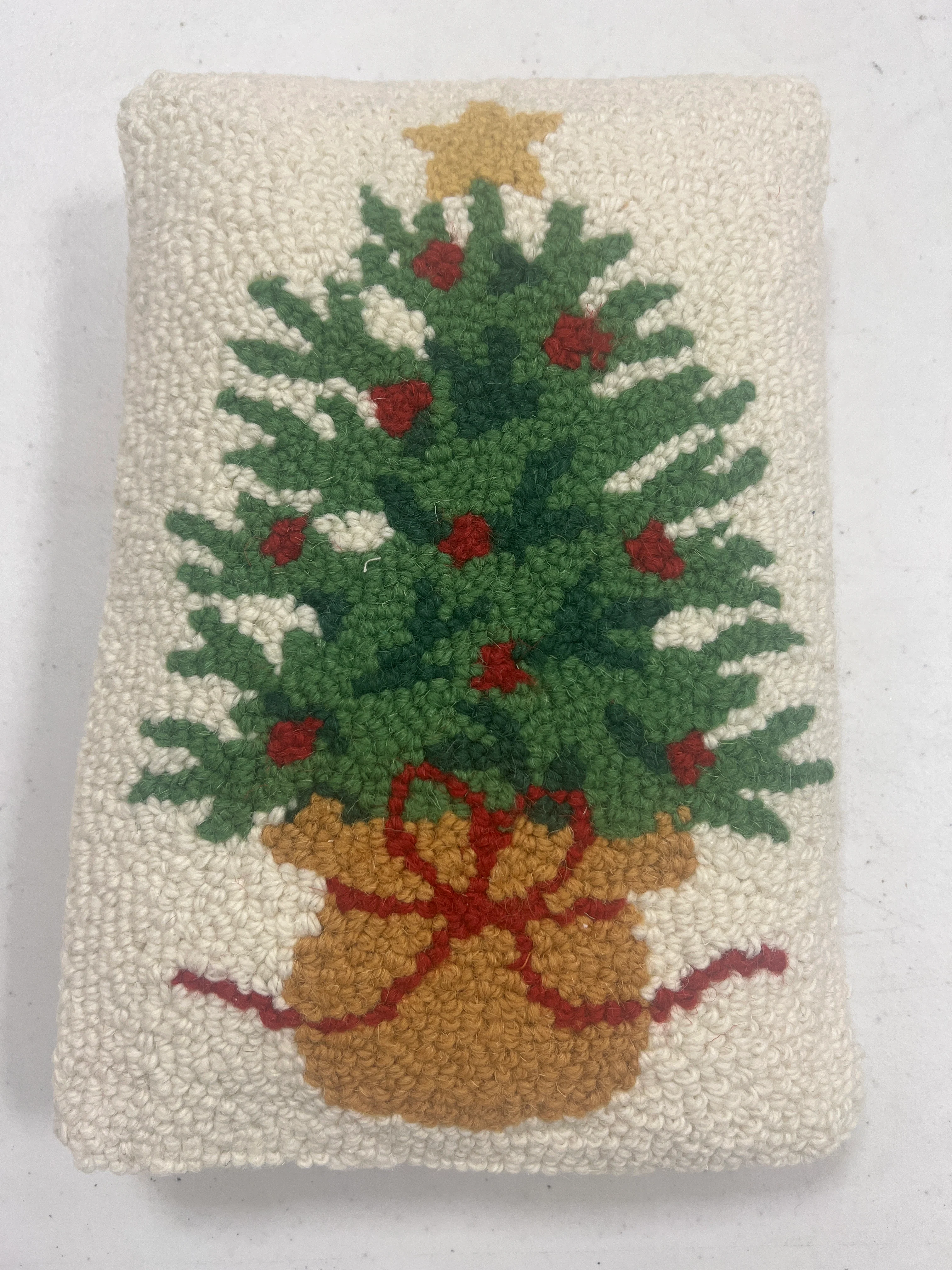 Wrapped Christmas Tree Pillow