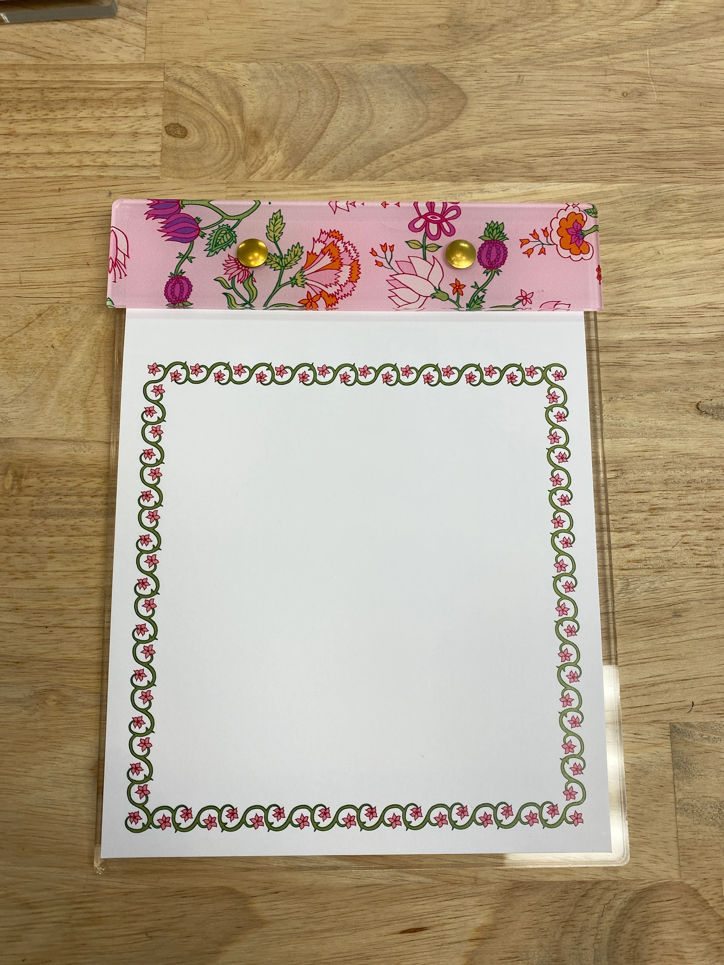 WS- Small Notepad- Block Flowers