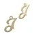 Yellow Gold Filled Cursive Script Letter - Image 8