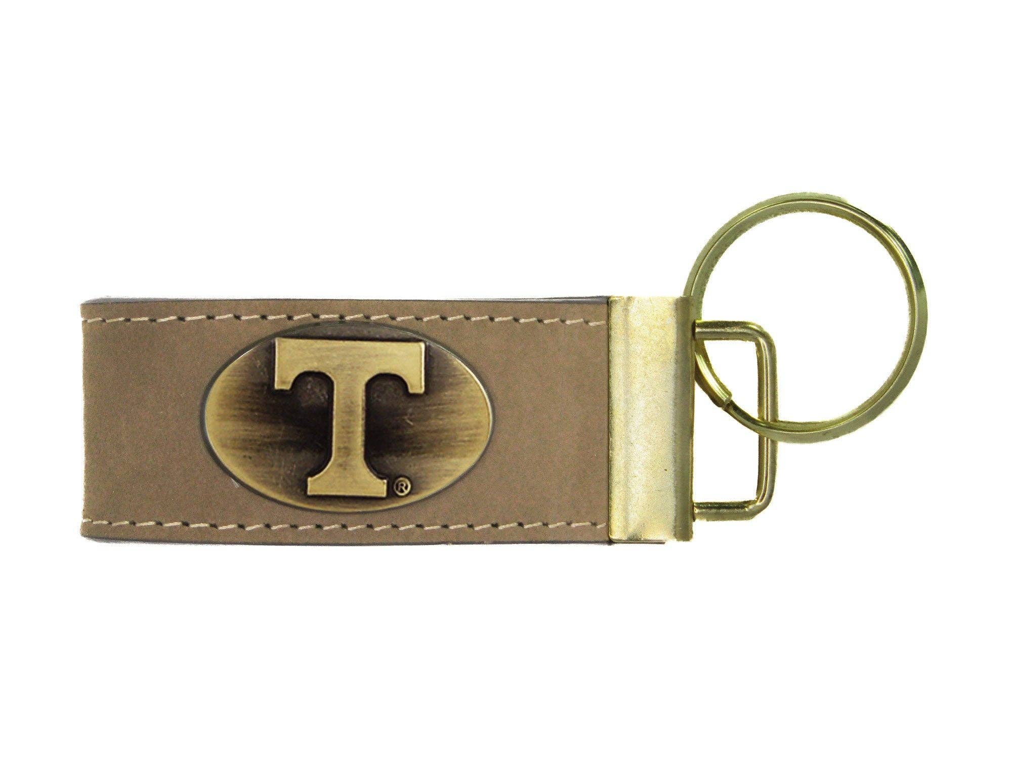 Zep-Pro - Collegiate Leather Key Fob. Crazyhorse Full Grain Leather With Antique Brass Logo. Alabama, Auburn, Ole Miss, Mississippi State, Tennessee.: Alabama Crimson Tide - Image 5