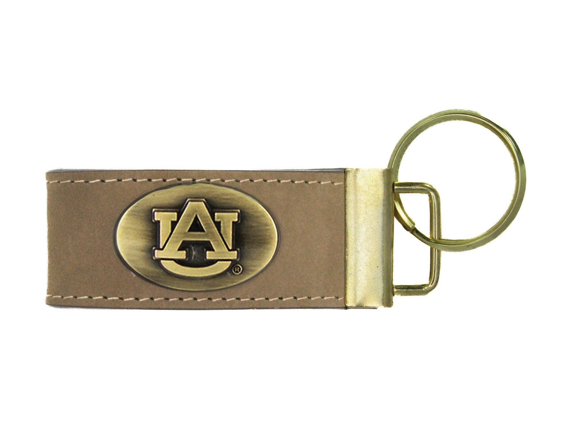 Zep-Pro - Collegiate Leather Key Fob. Crazyhorse Full Grain Leather With Antique Brass Logo. Alabama, Auburn, Ole Miss, Mississippi State, Tennessee.: Alabama Crimson Tide - Image 7