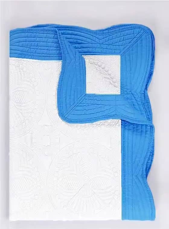 Zsa Zsa & LoLLi - Heirloom Quilt - Baby Quilt Blanket Swaddle Monogram: Cream - Image 16